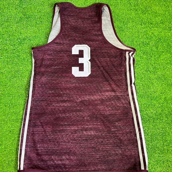 Texas A&M Team Issue Practice Jersey Med. Aggie Basketball Reversible Adidas EUC - Picture 3 of 8